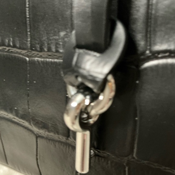 Marc Jacobs Black Croc-Embossed Tote - Picture 12 of 13